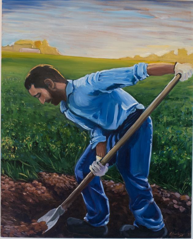 Federico lo zappatore a Fiorenzuola (2020)